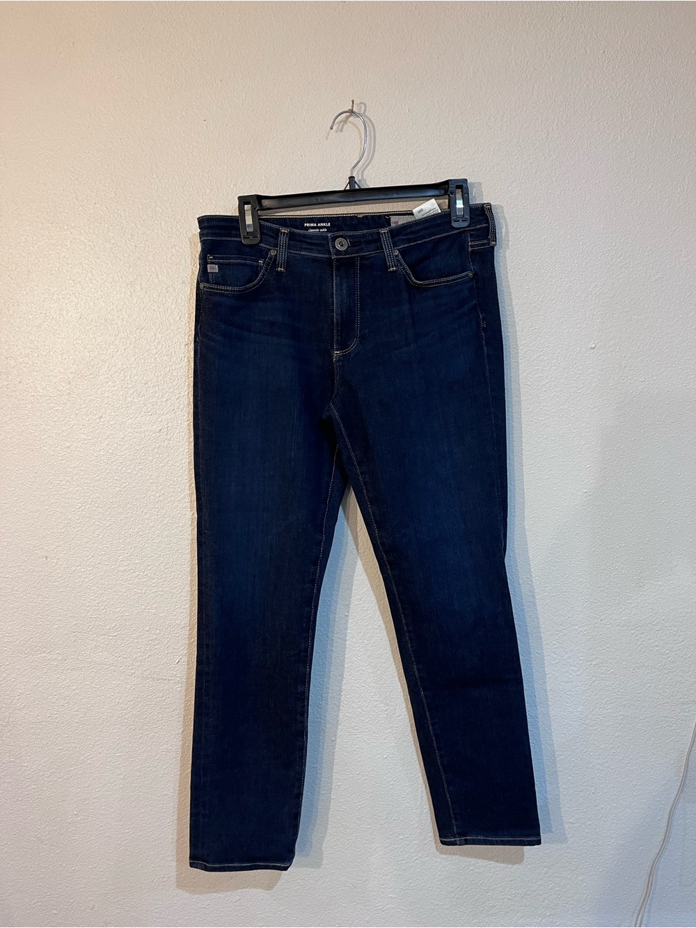 AG Adriano Goldschmied Prima Ankle Cigarette Jeans Contour 360 Dark Wash 29R